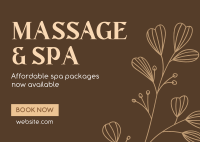 Special Massage Postcard Design