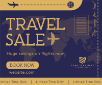 Travel Agency Sale Facebook Post Design