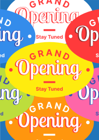 Opening Stickers Poster Design