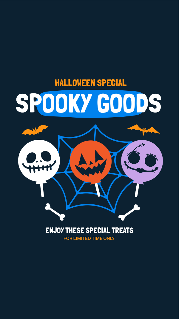 Spooky Treats Instagram Story Design Image Preview