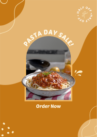 Pasta Day Sale Poster Design