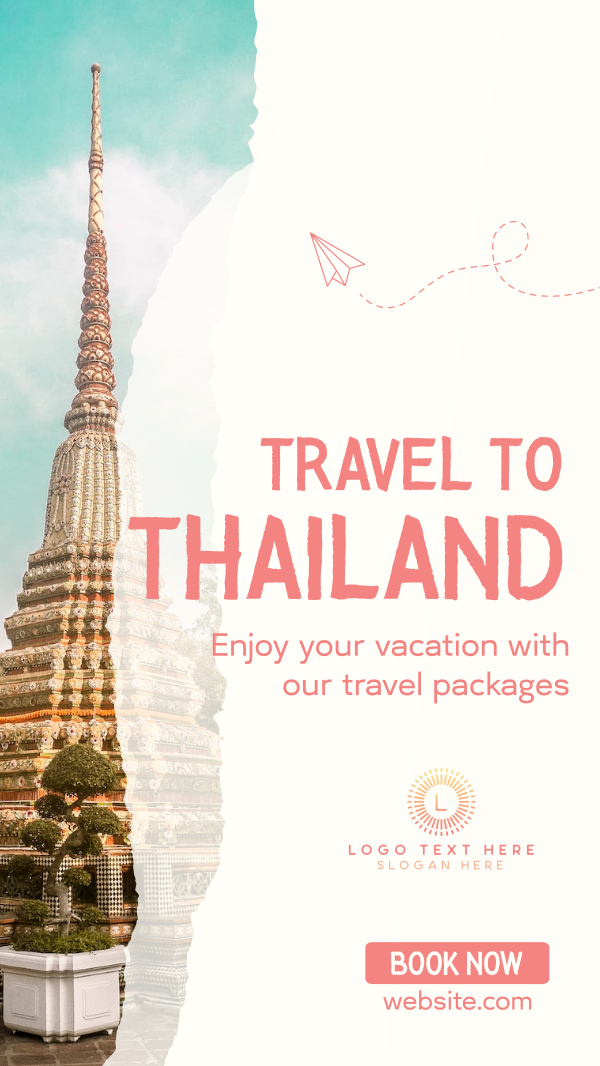 Thailand Travel Instagram Story Design Image Preview