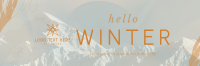 Winter Greeting Twitter Header Design