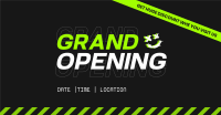 Grand Opening Modern Grunge Facebook Ad Design