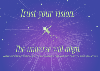 Manifest Your Dream Quote Postcard Image Preview