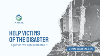 Disaster Relief Facebook Event Cover Design