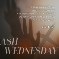Simple Ash Wednesday Linkedin Post Image Preview