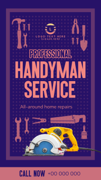 Professional Handyman Services YouTube Short Design