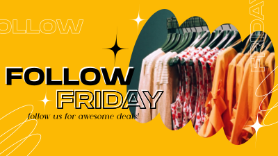 Awesome Follow Us Friday Facebook event cover Image Preview
