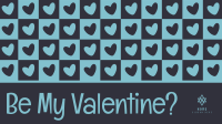 Valentine Retro Heart Zoom Background Image Preview