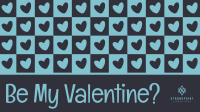 Valentine Retro Heart Zoom background Image Preview