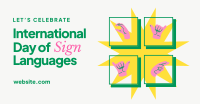 International Day of Sign Languages Facebook ad Image Preview