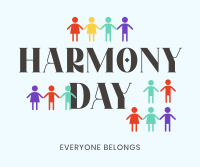 People Harmony Day Facebook Post Design