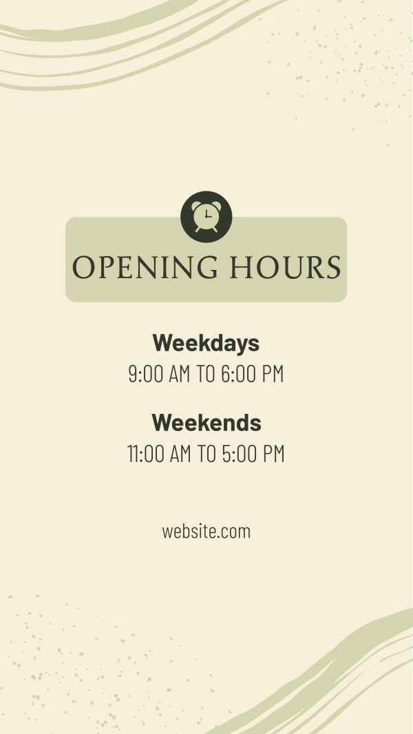 New Opening Hours Facebook Story Design Image Preview