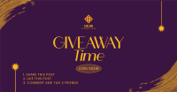 Giveaway Time Announcement Facebook ad Image Preview