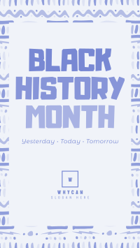 Modern Black History Month Facebook Story Design