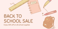 Back to School Sale Twitter Post Image Preview