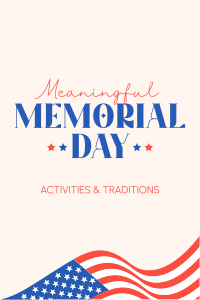 In Honor of Memorial Day Pinterest Pin Image Preview