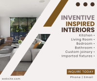 Inventive Inspired Interiors Facebook post Image Preview