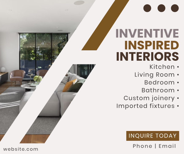 Inventive Inspired Interiors Facebook Post Design Image Preview