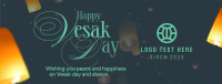 Lantern Vesak Day Facebook Cover Design