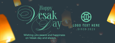 Lantern Vesak Day Facebook cover Image Preview