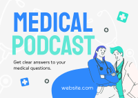 Podcast Medical Postcard Image Preview