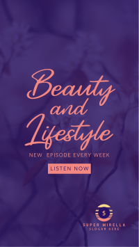 Beauty and Lifestyle Podcast Facebook Story Image Preview