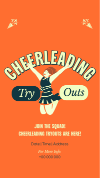 Cheerleading Tryouts Announcement Instagram Reel Preview