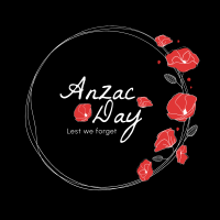 Anzac Day Wreath Instagram Post Design