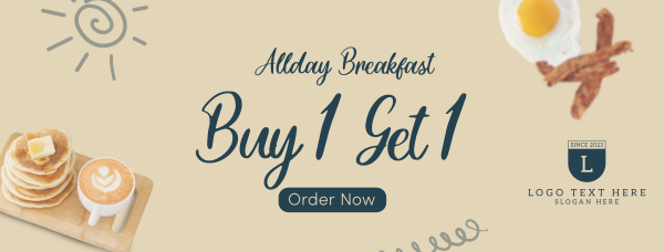 All Day Breakfast Facebook Cover Design Image Preview