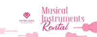 Music Instrument Rental Facebook Cover Design