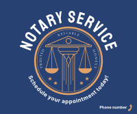 Notary Seal Facebook Post Design