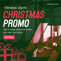 Christmas Gym Promo Instagram post Image Preview