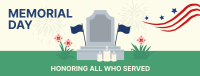 Memorial Day Tombstone Facebook cover Image Preview