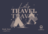 Poppy Travel Postcard Design