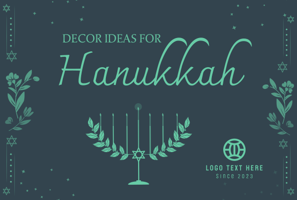 Hanukkah Lily Pinterest Cover Design Image Preview