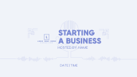 Simple Business Podcast YouTube Banner Design