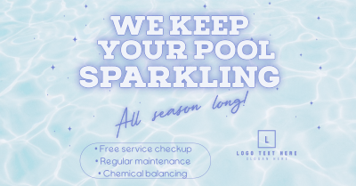 Sparkling Pool Services Facebook ad Image Preview