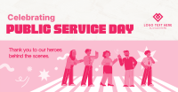 Playful Public Service Day Facebook ad Image Preview