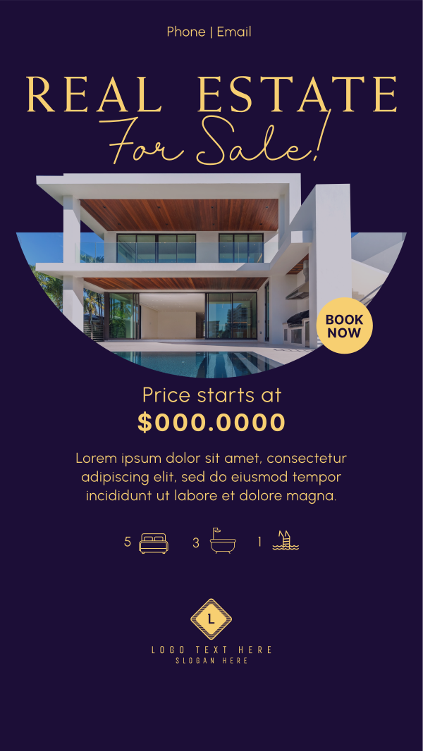 Modern Realty Sale Facebook Story Design