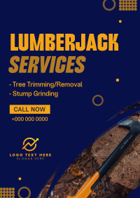 Corporate Lumberjack Services Poster Design