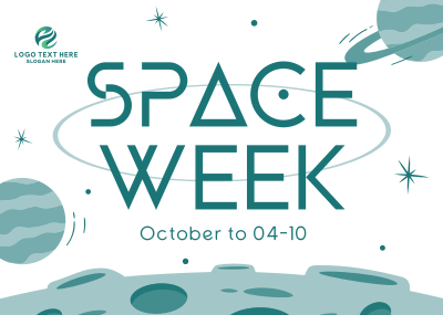 Space Week Event Postcard Image Preview