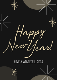 Wonderful New Year Welcome Flyer Image Preview