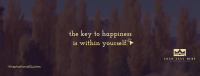 Be Happy By Yourself Facebook cover Image Preview
