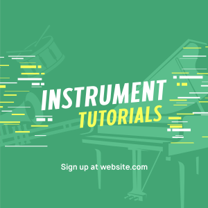 Music Instruments Tutorial Instagram post Image Preview