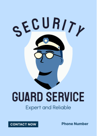 Security Guard Booking Flyer Design