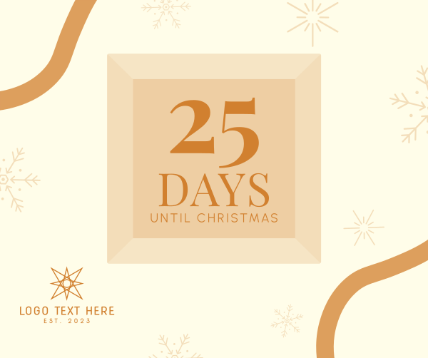 Christmas Box Countdown Facebook Post Design