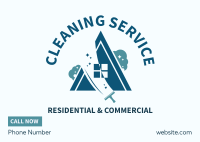 House Cleaning Service Postcard Image Preview