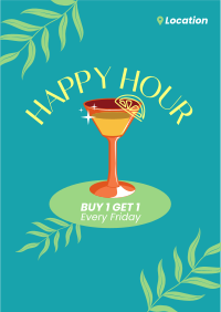 Tropical Cocktail Flyer Design